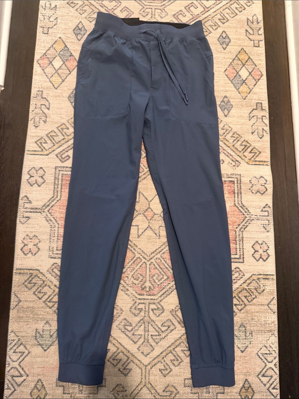 Lululemon Men's Dark Blue Tall Warpstreme Joggers with Elastic Waist - Picture 2 of 7